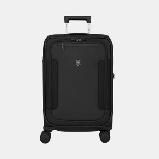 Victorinox Werks Traveler 7.0 Frequent Flyer Carry-On Business, 8-Wheel Softside Expandable Cabin Case, Black